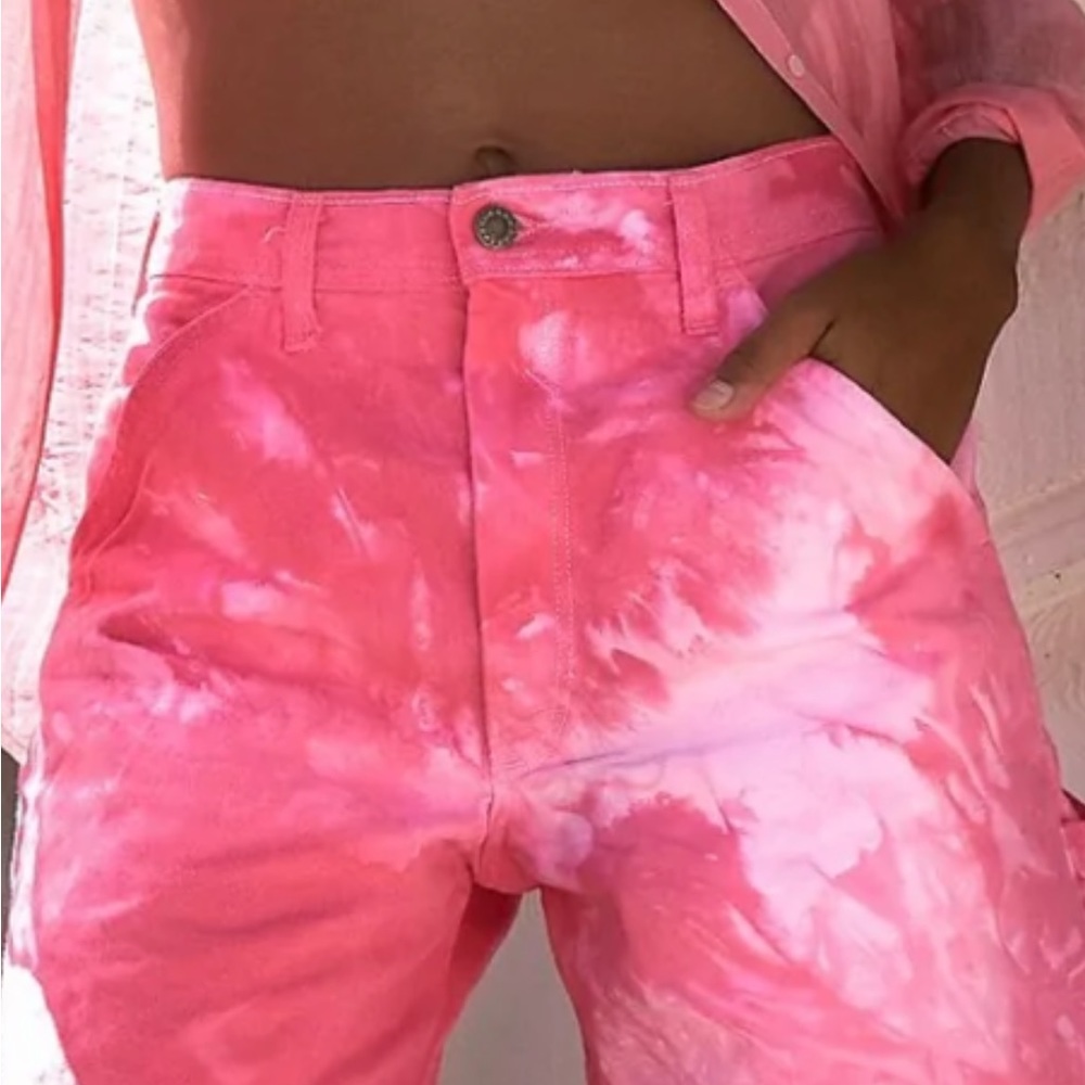 Riverside Tool & Dye tie dye Stan Ray carpenter pants